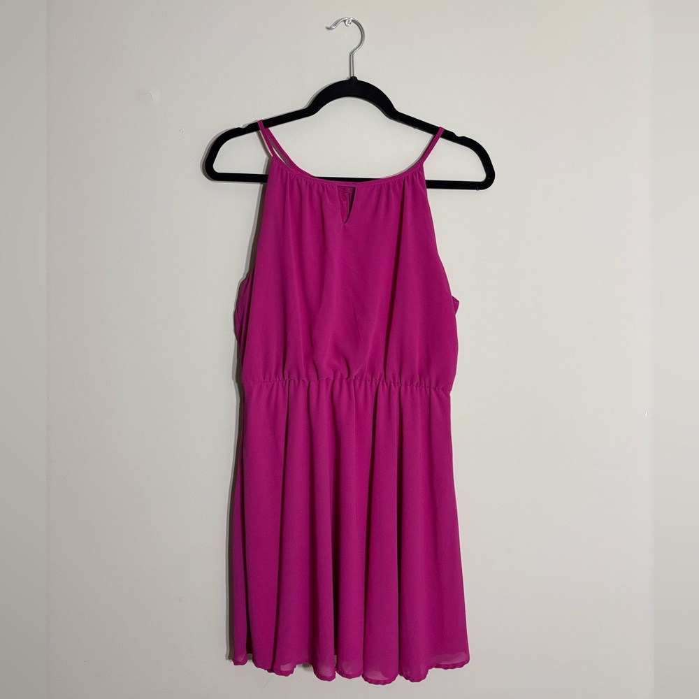 Blue Rain Fuchsia Dress